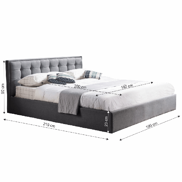 Bračni krevet 180 cm Essie (s podnicom)