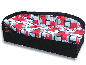 Jednostruki krevet (kauč) 80 cm Krista (crna 39 + Otawa 1a) (L)