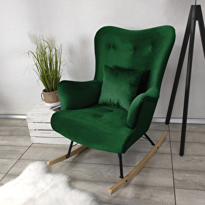 Fotelja za ljuljanje u skandinavskom stilu Aria (Magic Velvet 2225)
