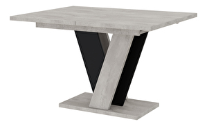 Blagovaonski stol Venag (svijetlosiva + crna) (za 4 do 6 osoba)