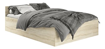 Jednostruki krevet Cezar  (hrast sonoma) (s podnicom i prostorom za odlaganje)