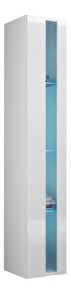 Vitrina 180 New Mirjan Ziggy (bijela + bijeli sjaj)
