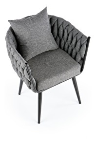 Fotelja Avento (siva + crna)