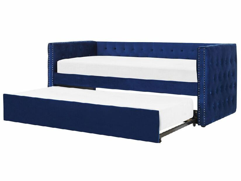 Krevet na razvlačenje 90 cm GENSA (plava) (s podnicom)