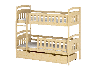 Dječji krevet 90 x 200 cm Irwin (s podnicom i prostorom za odlaganje) (borovina)