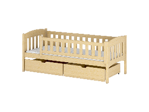 Dječji krevet 90 x 190 cm Gussie (s podnicom i prostorom za odlaganje) (borovina)