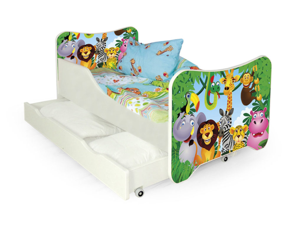 Krevet Jungle za udoban i miran san vašeg djetate. Krevet je simpatičan i praktičan i vaše djete će svake večeri s radošću leći u njega