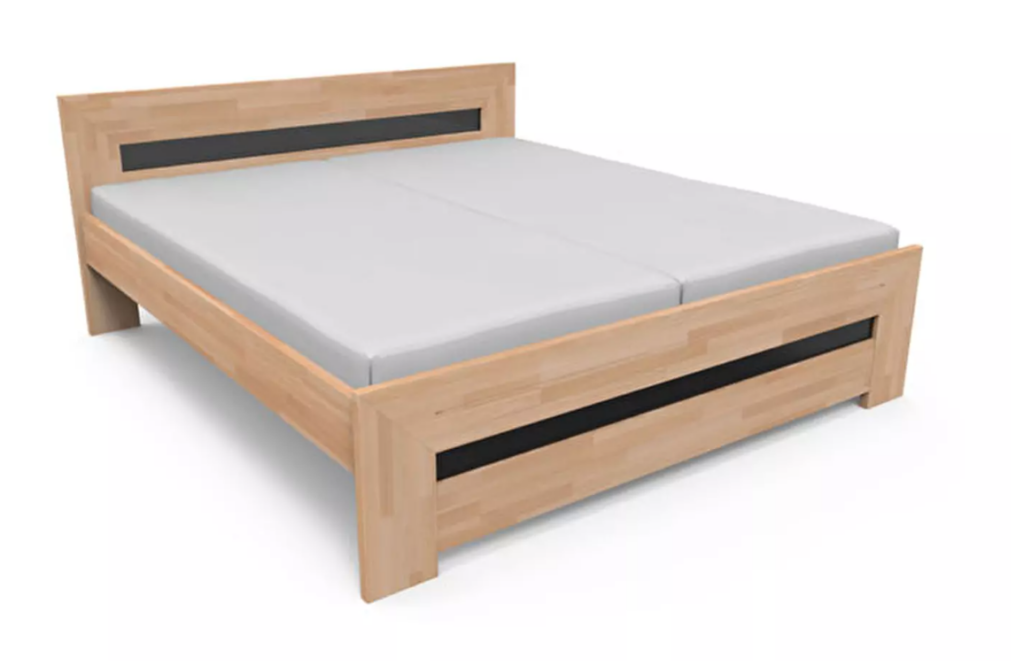 Krevet od masiva dimenzija 200 x 180 cm za bračne parove koji teže za udobnošću i velikog prostora za spavanje