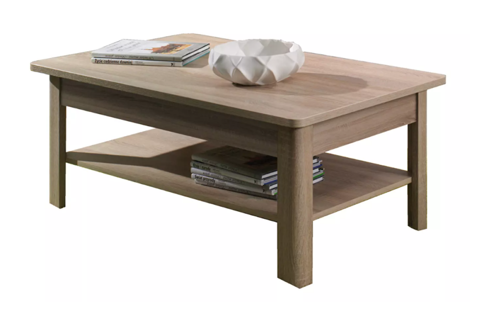 Stolić za kavu Fishburn nudi dovoljno prostora za odlaganje knjiga, časopisa i filmova.
