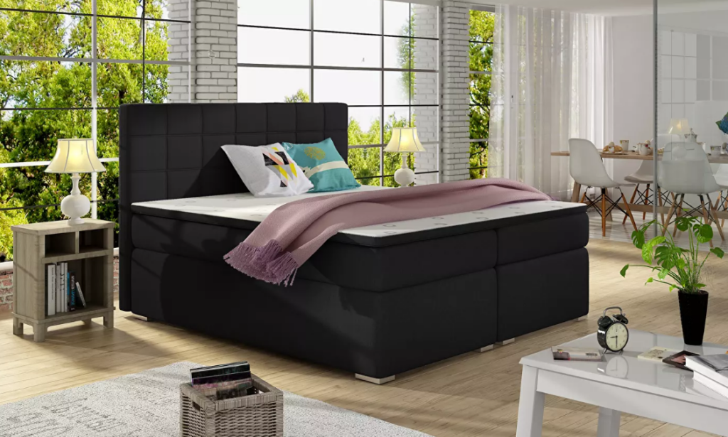 Praktičan kontinentalni krevet jednostavnog dizajna. Omogućite sebi i svojoj obitelji ugodan san.
