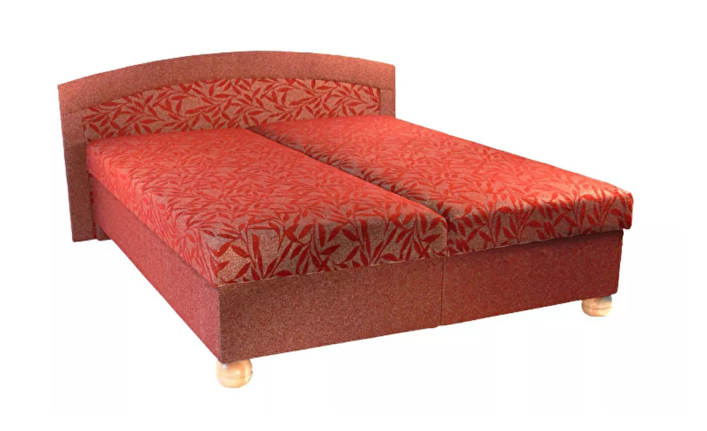 Tapecirani bračni krevet 200 x 180 cm s pjenastim madracem Vam garantira ugodan i miran san