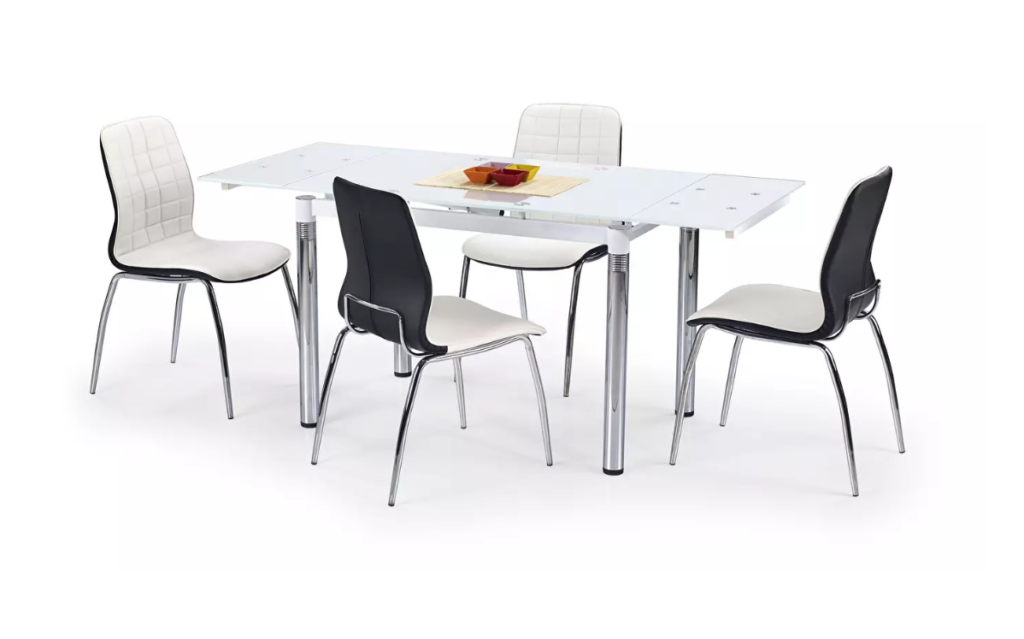 Blagovaonski stol Wike bijela (za 4 do 6 osoba) (bijela) na razvlačenje