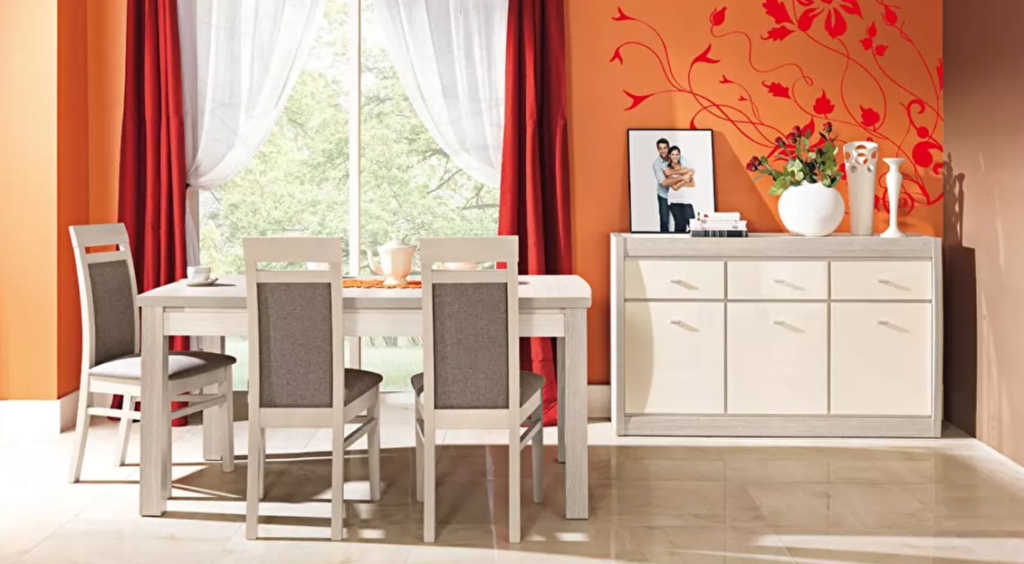 Blagovaonski set Alec praktičan i elegantan savršeno se uklapa u svaki interijes.