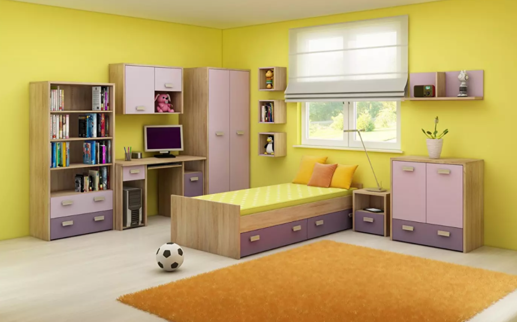 Dječja soba praktična i ugodna za sve djevojčice