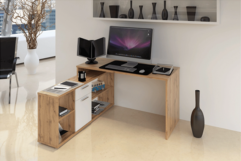 Praktičan uredski stol je univerzalan, dakle možete izabrati stranu montaže.
