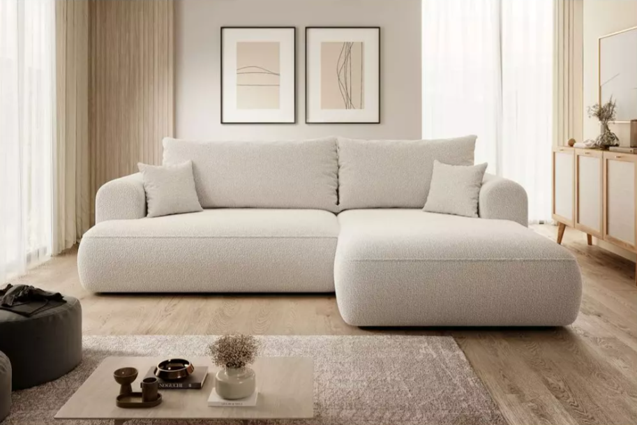 Želite li stvoriti moderan prostor za opuštanje u kojem se moderni trendovi susreću s udobnošću? Onda će naša kutna garnitura ispuniti sva vaša očekivanja! Kutna garnitura s funkcijom spavanja ponuda je kreirana posebno za najzahtjevnije korisnike! Stvorite svoj hygge kutak sa našom sofom