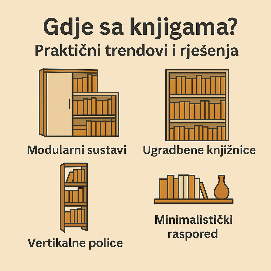 Kućna knjižnica je naše skriveno carstvo riječi, gdje svaka knjiga otvara vrata novoj avanturi.