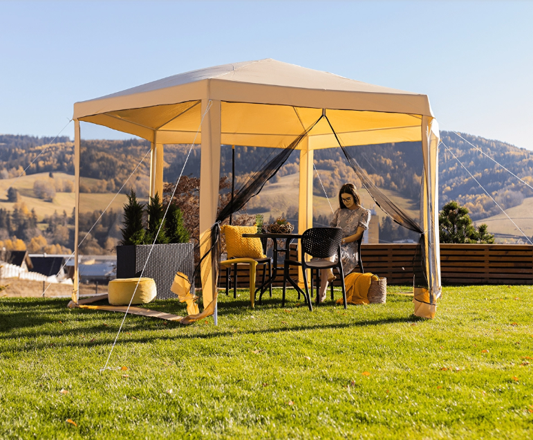 Ako imate pogled na vrt, more, jezero ili planine – iskoristite ga! Okrenite paviljon prema najljepšoj vizuri.