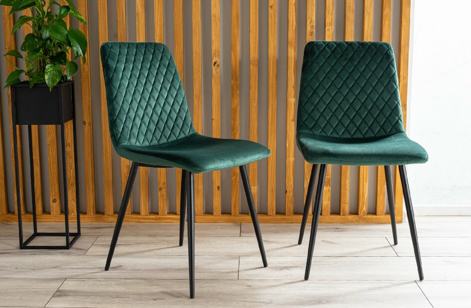 Blagovaonska stolica Isaac (zelena + crna)
