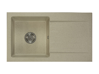 Kuhinjski sudoper Lemmion (bež) (sa 2 otvora za bateriju (D) *outlet moguća oštećenja