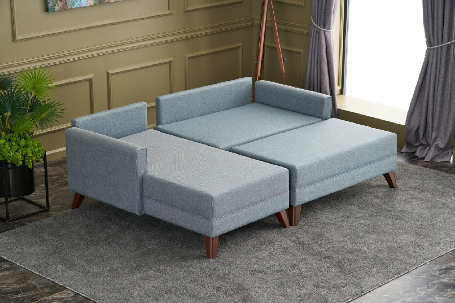 Sofa na razvlačenje Bellina (plava) (L)