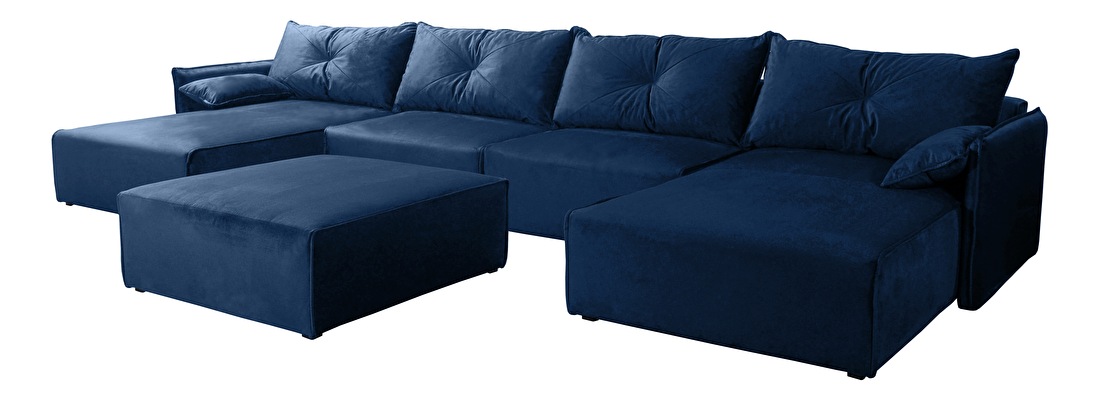Garnitura za sjedenje Leonaro Puf U (tamno plava)