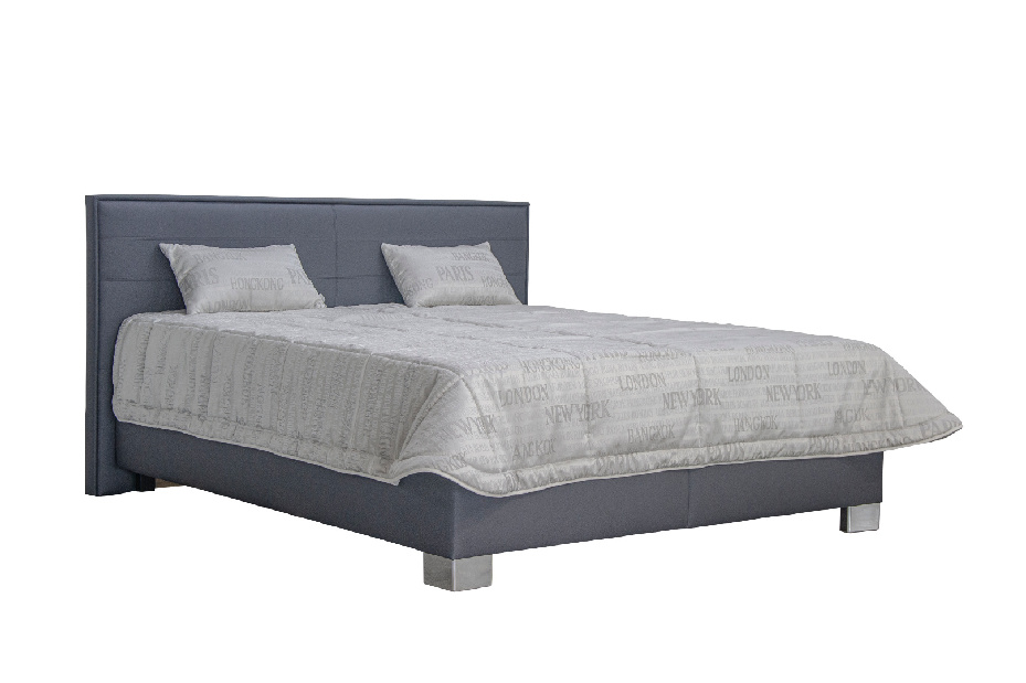 Bračni krevet 180 cm Grand (siva) (s podnicom)