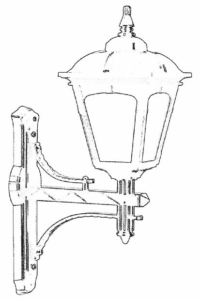 Vanjska zidna svjetiljka Betsy (crna)