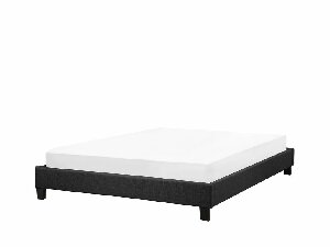 Bračni krevet 160 cm ROXENNE (s podnicom) (siva)