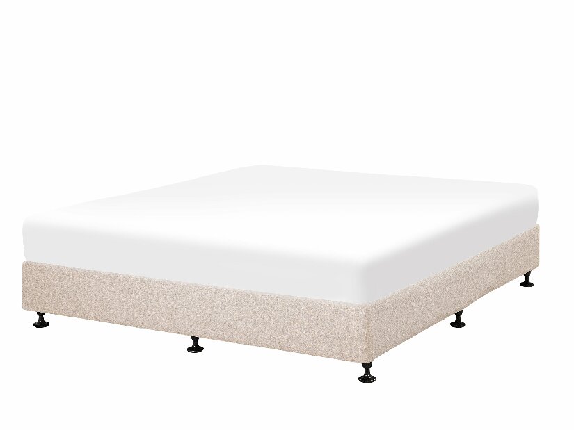 Bračni krevet 180 cm COLOGNE (s podnicom i madracem) (bež)