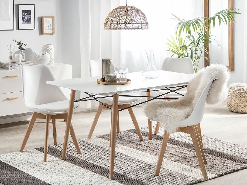 Blagovaonski stol Biondi (za 6 osoba) (bijela)