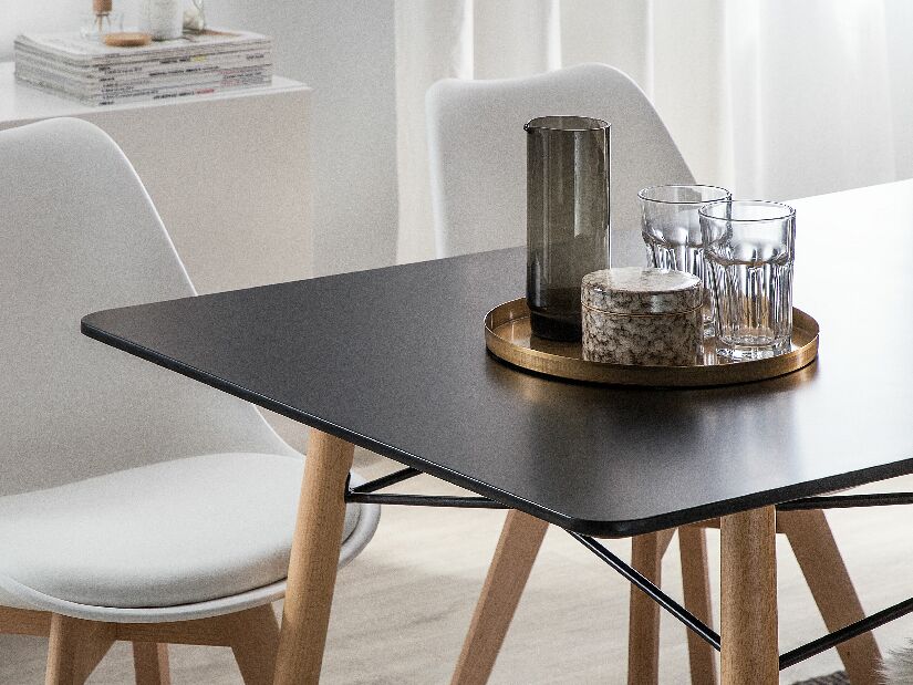 Blagovaonski stol Biondi (za 4 osobe) (crna)