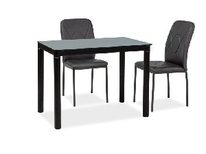 Blagovaonski stol Gabriel (crna + crna) (za 4 osobe)