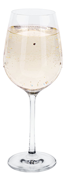 Set 4 čaša za vino s kristalima 450ml Snouflek