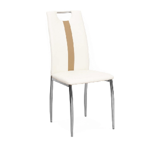 Blagovaonska stolica Scotby (bijela + bež) 