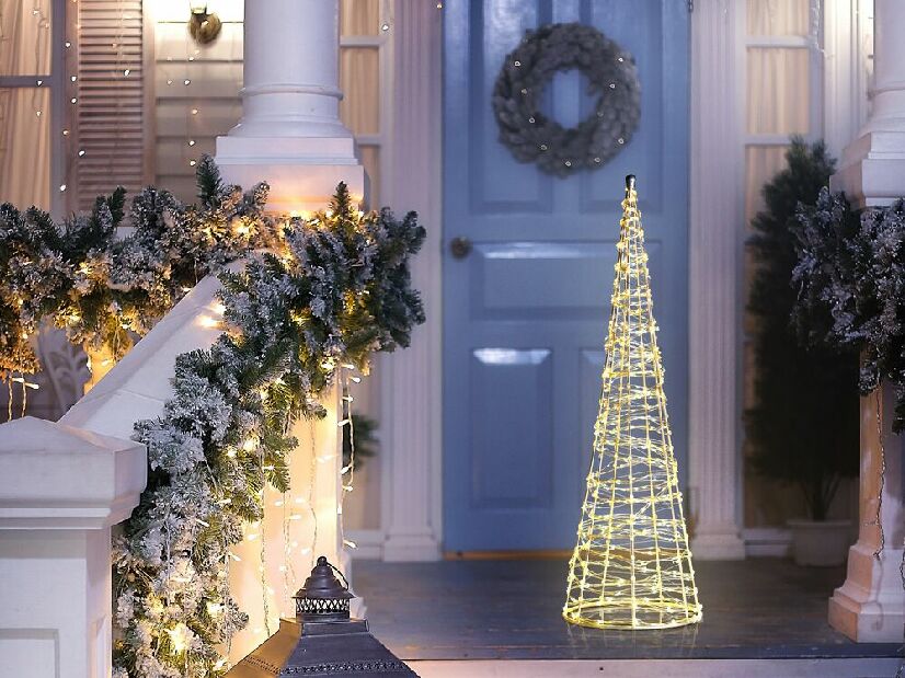 LED dekoracija božićno drvce Kotza (srebrna)