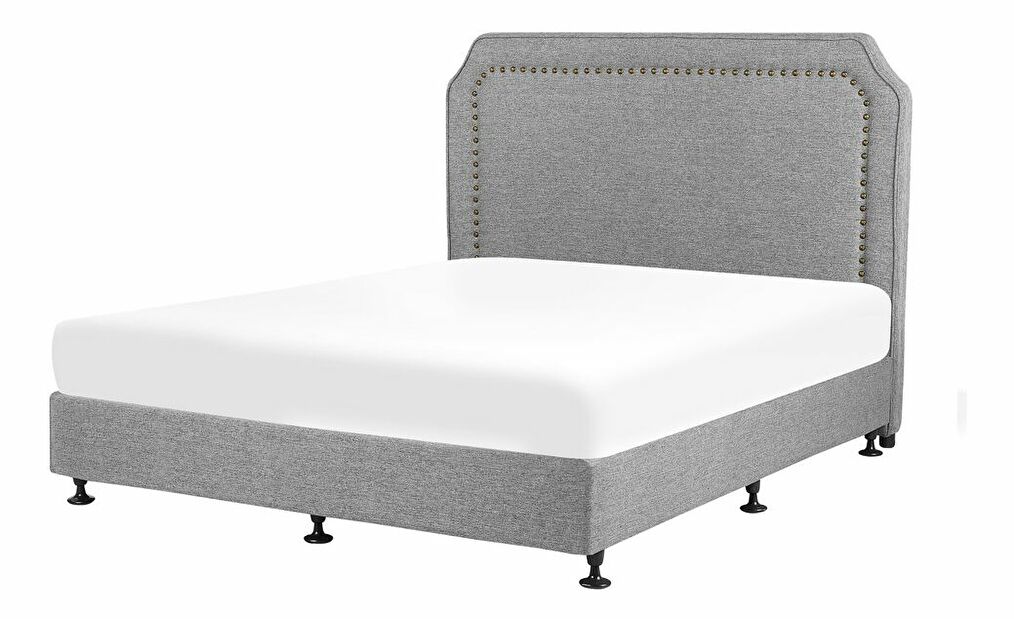 Bračni krevet 180 cm COLOGNE 2 (s podnicom i madracem) (siva)