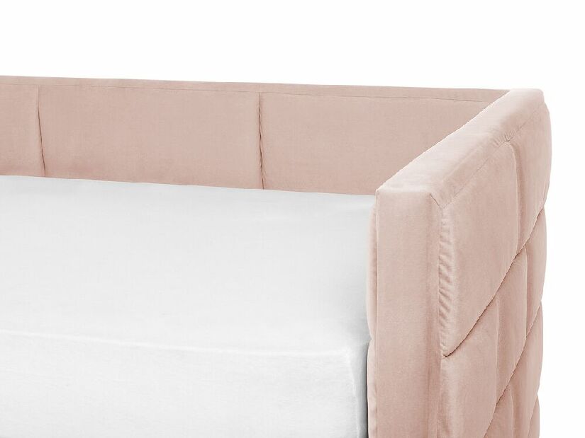 Jednostruki krevet 200 x 90 cm Chaza (ružičasta)