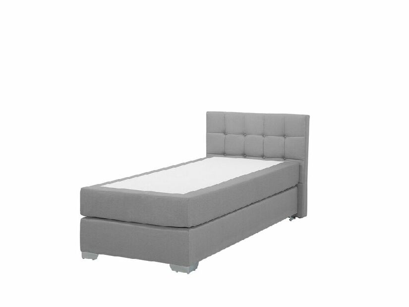 Jednostruki krevet Boxspring 90 cm ADIR (s madracem) (siva)