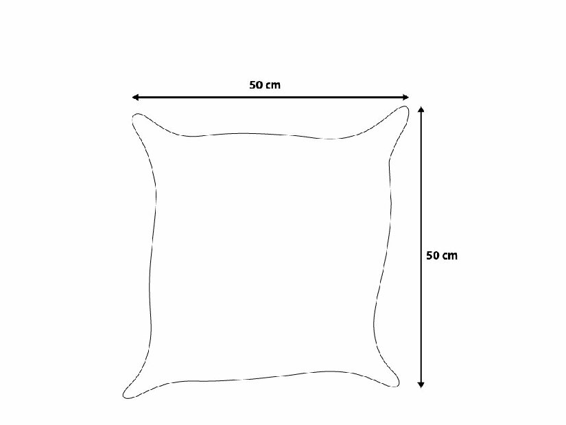 Vrtni jastuk 50x50 cm Plain (siva)