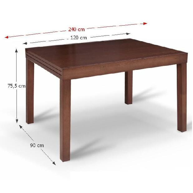 Blagovaonski stol Tanah (orah) (za 4 do 10 osoba) *outlet moguća oštećenja