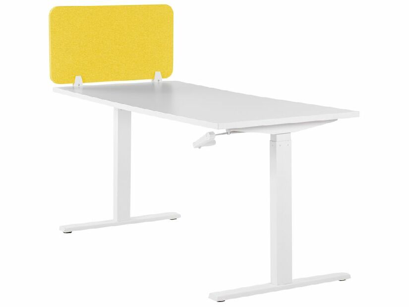 Pregrada za radni stol 80 x 40 cm Walda (žuta) 