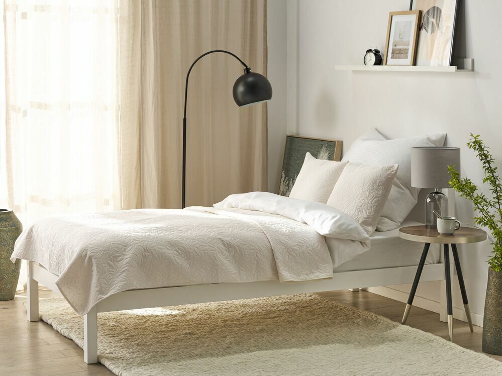 Set prekrivač za krevet i jastuci 160 x 220 cm Rama (bež) 
