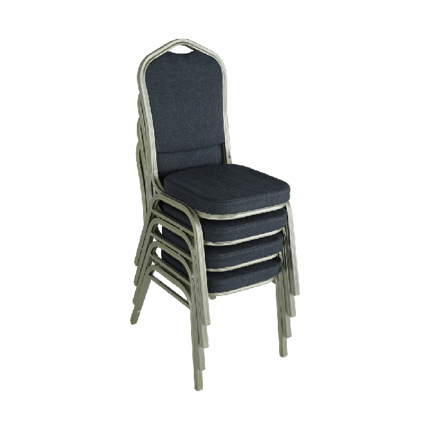 Blagovaonska stolica (6 kom.) Zoni (siva + boja šampanjca) *trgovina 