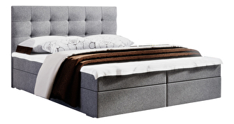 Bračni krevet  Boxspring 180 cm Fade 2 (siva) (s madracem i prostorom za odlaganje)