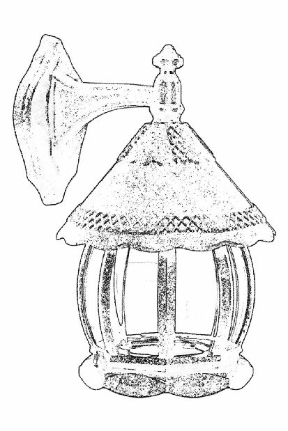 Vanjska zidna svjetiljka Dwayne (smeđa)