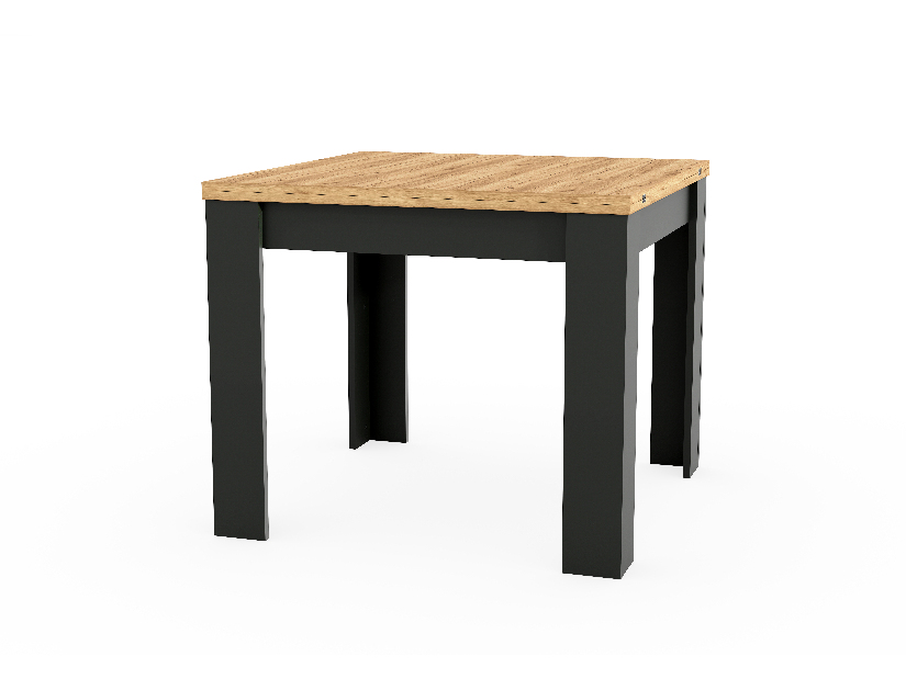 Blagovaonski stol Vortex (hrast + crna) (za 4 do 8 osoba)