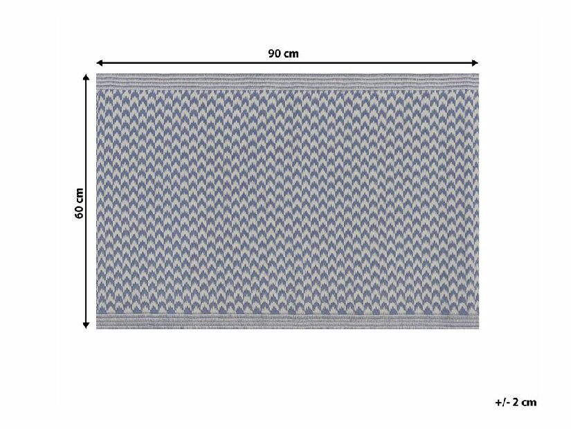 Tepih 60x90 cm MAGNO (polipropilen) (plava)