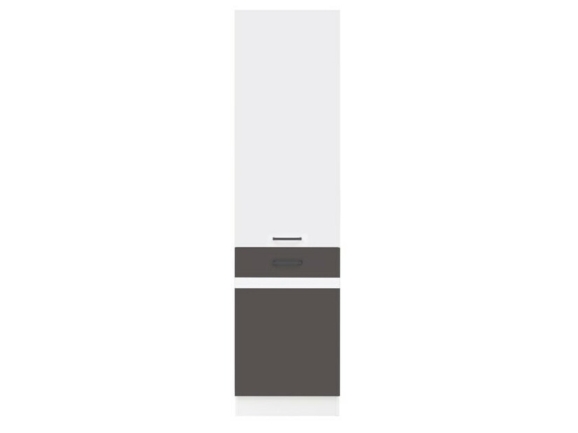 Kuhinjski ormarić za namirnice Junona line D2D/50/195/L (Sivi volfram + Sjaj bijeli) 