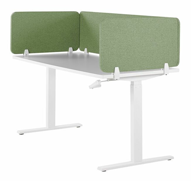 Pregrada za radni stol 160 x 40 cm Walda (zelena) 